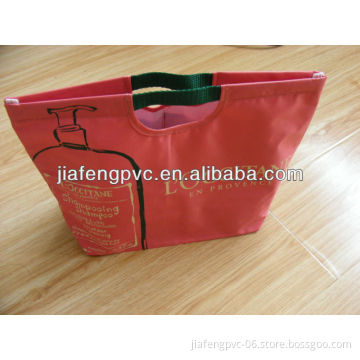 Red Environmental Fabric Packaging Bag for Shampoo and Hair Care Items